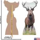Cardboard People Deer Life Size Cardboard Cutout Standup, One Size