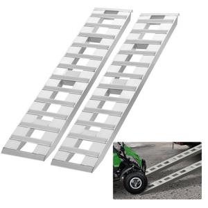 VEVOR Loading Ramps, 2 Pcs 72 x 15 in, Durable Aluminum and Heavy-Duty Trailer Ramp Set with Anti-Slip Plates, 6000 Lbs Combined Capacity, for Carts, Farm Tractors, ATVs, Lawn Mowers, Motorcycles