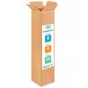Tall Moving & Shipping Boxes 8 x 8 x 36 inches (5-Pack) - Extra Strength 200 lb vs Regular - USA-Made Corrugated Packing Boxes for Delivery - Packaging Box for Shipping by IDL Packaging -