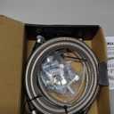 6AN 70" Transmission Fluid Oil Cooler Hose Line kit for GM Chevy Transmission 4L80E TH350 TH400 4L60E 700R4 200-4R TR6060 Ford AOD 4R100 4R70W and C5 Stainless Steel Braided PTFE Hose