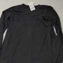 XIEERDUO Womens Long Sleeve Round Neck Shirts Side Split Basic Loose Tunic Tops Casual 2025 Large Black