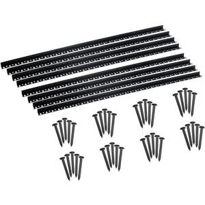 Valley View DLLF6-8 Paver Edging, 48', Black, 6' each