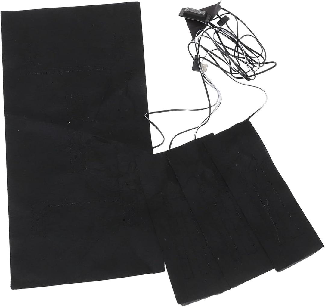 Homoyoyo 5V Adjustable Carbon Fiber Heated Vest for Men and Women Washable Clothes Heating Pad USB Power Portable Heating Device for Outdoor and Indoor Use