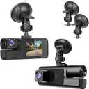 1080P Dual Dash Camera for Car Front and Inside Dashcam Car Security Video Recorder,170Wide Angle Vehicle Cam,WDR,G-Sensor,2 IPS Screen, Loop Recording, Night Vision (Dual Dash Cam Without Card)