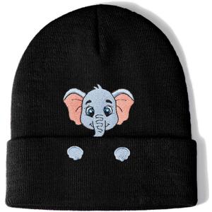 Elephant Gifts Embroidered Hat for Women Men Thank You Gift Animal Lover Birthday Christmas Stocking Stuffers Gifts Stuff (Black)