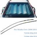 Drip Side Molding for Honda Civic 2006 2007 2008 2009 2010 2011 Windshield Roof Molding Trim Set Replace 73158-SNA-013 73168-SNA-013 (Not Fit for 2 Door Models)