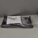 Expandable Adjustable Stackable Kitchen Organizer,Pantry Storage Shelves Racks,for cabinets Shelf, Kitchens, countertops, bathrooms,RV(1Pack/Black,Medium)