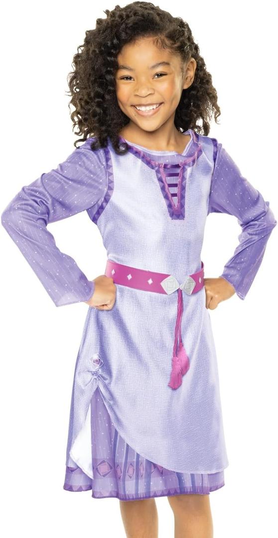 Disney's Wish Asha Dress Authentic Movie Licensed Fashion, Adventure Outfit Fits Children Sizes 4-6X