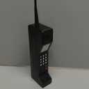 Retro Brick Cell Phone Ornament, 90s Phone Prop Old Fashioned Portable Shooting Props Vintage Brick Decor Iron Vivid Cellphone Model for Photography Movie Scene Home Desktop Decoration (Black)