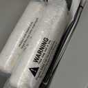 Outdoor Foam Deep Seat Cushion Set (2-Pack), 24x24, Premium High-Density Foam, Never Flattens, Weather-Proof for Patio Chair Sofa Couch, Black Cabana Stripe