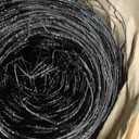 48'' x 50' Black Chicken Wire Fencing, 1 inch Chicken Wire and 19 Gauge Poultry Netting, Garden Mesh Fence Roll for Floral Arrangements/Crafts/Farm/Livestock/Pet Protection