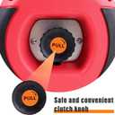 Portable Drill Winch, Rotate The Hook 360 Degrees, Red Handheld Drill Winch/Hoist of 750 LB Capacity with 40 Foot Alloy Wire Rope for Lifting & Dragging, Stretched Wire Fence, Log Handling.