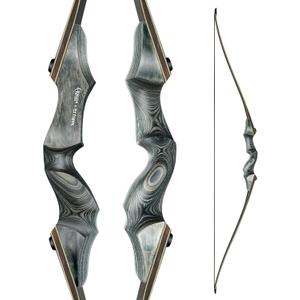 Black Hunter Takedown Longbow, GLURAK 60" Right Handed & Left Handed Wooden Archery Bow Hunting Bow for Beginner Training Practice, 25-60lb