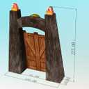 Halloween Inflatable Dinosaur Trunk or Treat Car Decorations Kit for SUV Banner，Garage Door Car Decorations Haunted House Car