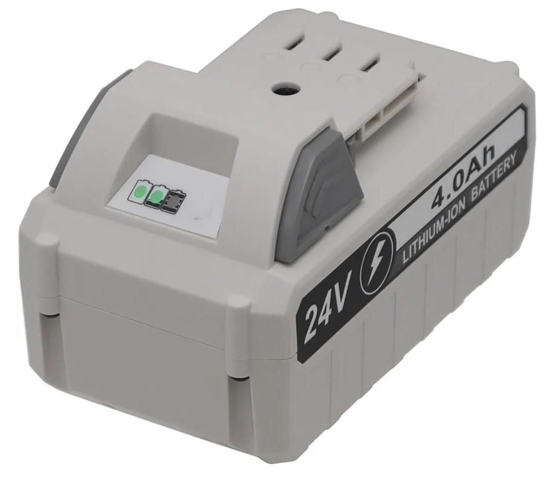 Replacement 4.0Ah 24V Battery for Snow Jo Sun Jo 24V Series Cordless Power Tools, Compatible with Snow Jo 24VBAT-LTX 24VBAT-LTW 24VBAT-LTE 24VBAT 24V-X2-SB18 24VBAT-XR