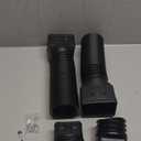 2 Pack Flexible Rain Gutter Downspout Extensions,Drain Downspout Extender,Gutter Extension Flexible,Down Spout Drain Extension Pipes,Extendable from 21 to 60 Inches (Black)