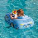 Baby Pool Float with 3D Car Design,Thick PVC Baby Swim Floatie, Infant Swimming Floats Pool Toys for Toddlers Kids Age 12-18 Months, 12-24 Months, 2-3, 3+ Years Old Girl Boy (Blue)