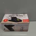Feeke Rat Trap, Large Mouse Traps, Mouse Traps Indoor for Home, Instant Kill Traps for Mouse Rat Chipmunk, Quick Set Up and Reusable - 6 Pack, Black