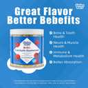 Tinies bers Calcium Glycinate Gummies for Kids, 200mg Calcium with Multivitamins, Methyl B12, Support Daily Growth, Energy, Vegan, Pectin, Berry, Sugar Free, 90