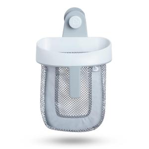 Munchkin Super Scoop Hanging Bath Toy Storage with Quick Drying Mesh, Grey (1 Count (Pack of 1))