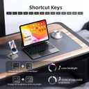for iPad Air 13 inch case keyboard (M4 2026/ M3 2025/ M2 2024),Magic Keyboard for iPad Pro 12.9 (6th,5th,4th,3rd Gen),Magnetic Attach,Multi-Gesture Trackpad,7-Color Backlit,Shortcut Keys,Black