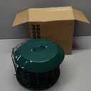 Kingsyard Squirrel Proof Suet Feeder, Cage Bird Feeders for Outdoors Hanging, All Metal, Double Suet Cake Capacity, Tray & Weatherproof, Green