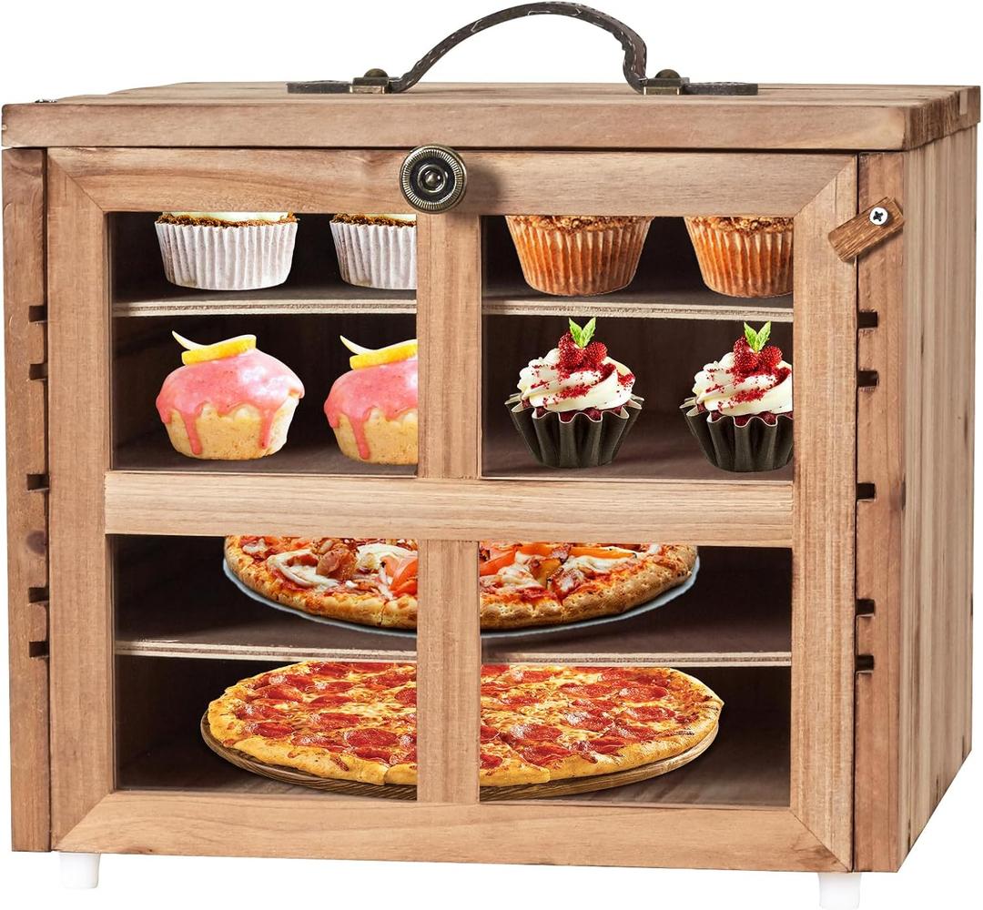 Cake Pie Safe,Pie Safe with Adjustable Shelf,Cake Carrier Storage Container for Dessert Food Travel, Family Dinners, Holidays,Baking Party Cake Pie Safe,Pie Safe with Adjustable Shelf,Cake Carrier Storage Container for Dessert Food Travel, Family Dinners, Holidays,Baking Party