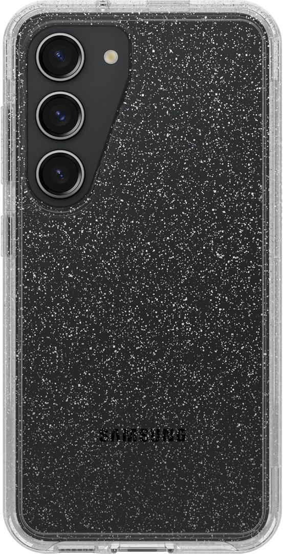 OtterBox Galaxy S23 Symmetry Series Case - Stardust (Clear/Glitter), Ultra-Sleek, Wireless Charging Compatible, Raised Edges Protect Camera & Screen