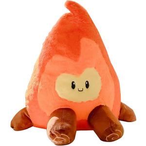 Simulation Campfire Plush Pillow, Bonfire Stuffed Plushie Toys Fake Fire Firewood Plush Pillow for Outdoor Camping Room Decor