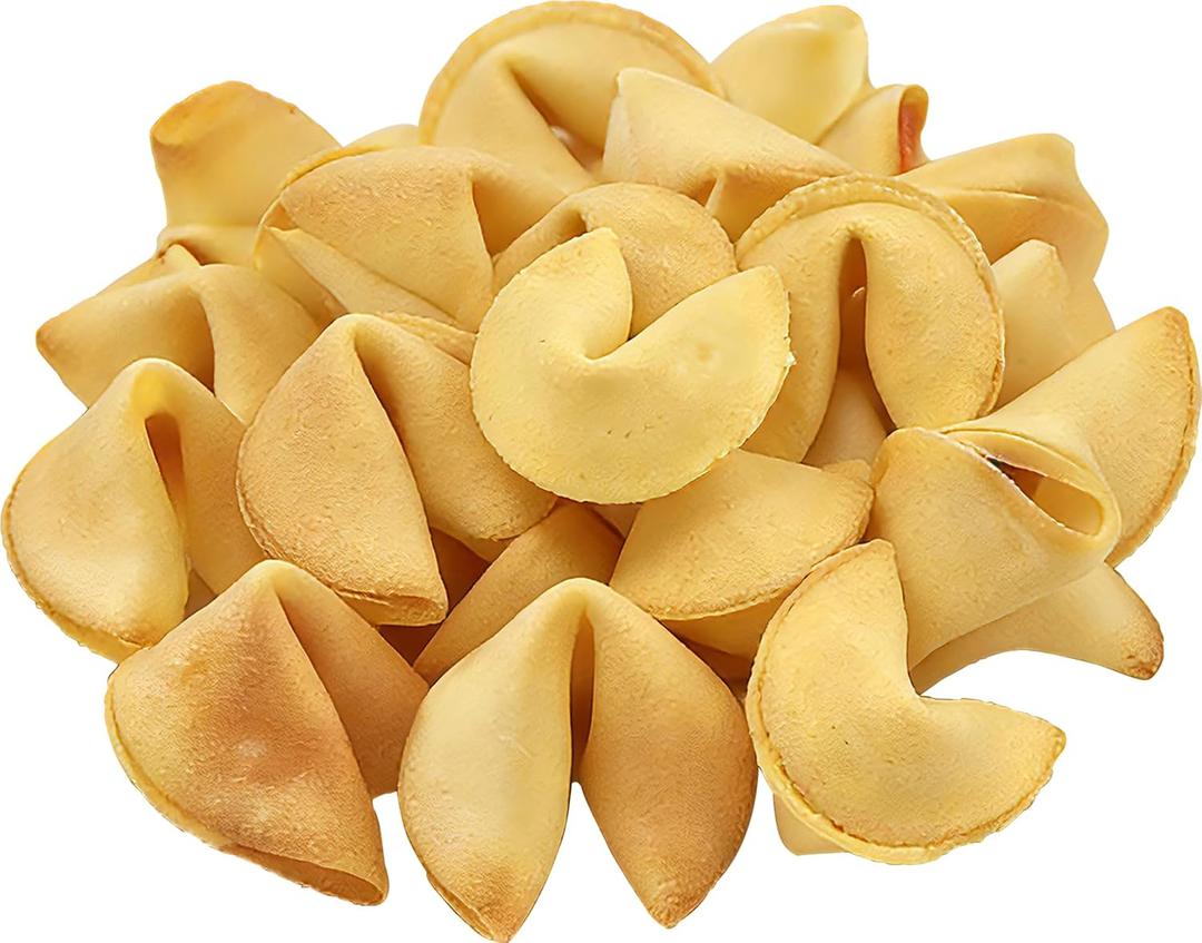 Soeos Fortune Cookies, Approx 96 Count, Vanilla Flavor, Fortune Cookies Individually Wrapped Bulk, Individually Packed Crisp Cookies with Fun, Traditional Chinese New Year Fortune Cookie