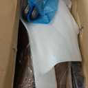 Office Desk Chair, Ergonomic Computer Chair with Padded Flip-Up Arms and Adjustable Lumbar Support, PU Leather Executive Chair with Tilt Lock and 360 Swivel Rolling Wheels for Work, Study (Brown)