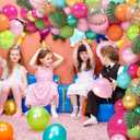 158Pcs Tropical Balloon Arch Garland Kit, Hawaiian Luau Aloha Flamingo Party Decorations Olive Green Hot Pink Orange Rose Gold Confetti Balloons Palm Leaves Birthday Baby Shower Summer Beach Supplies