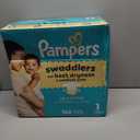 Pampers Swaddlers Diapers, Size 1 (8-14 lbs), 164 Count, Absorbent, Keeps Baby Dry and Comfortable, Skin Safe Disposable Baby Diaper