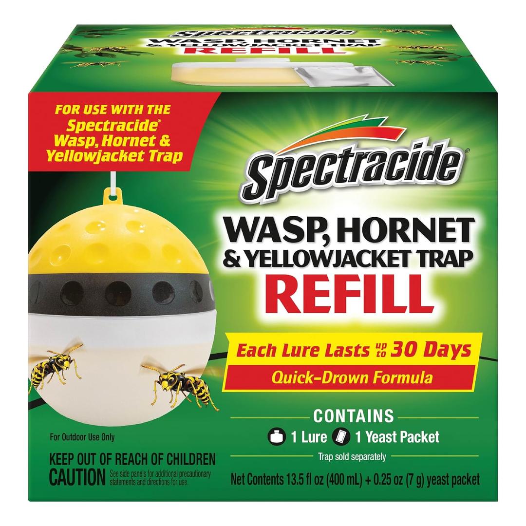 Spectracide Wasp, Hornet & Yellowjacket Trap Refill, Each Lure Lasts 30 Days