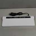 Food Vacuum Sealer Machine, 75KPA Strong Suction, Dry/Wet Modes, 20 Vacuum Seal Bags for Food, Digital Countdown Timer, Compact Lightweight, Ideal for Home Kitchen Use (WHITE)