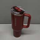 STANLEY Quencher ProTour Flip Straw Tumbler with Leakproof Lid | Built-In Straw & Handle | Cupholder Compatible for Travel | Insulated Stainless Steel Cup | BPA-Free (40 Ounces, Cranberry Gloss)