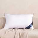 Premium Memory Foam 16 x 26 Inch Throw Pillow Insert - Decorative Lumbar Throw Pillow for Living Room, Sofa and Couch, 16 x 26 Inch, White