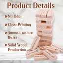 48 Fun Stacking Blocks Couple's Tower Game, Romantic Anniversary Birthday Wedding Gifts, Date Night Ideas for Valentines Day Christmas, His and Hers Gift