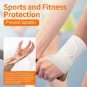 Generic 1Pcs Ultra-Thin Elastic Wrist Brace Wrist Wraps, Compression Wrist Straps Wrist Support for Carpal Tunnel Arthritis Tendonitis Sprains Wrist Pain, Soft Wristband Fits Both Hands (Beige)