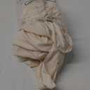 Leegleri 9 ft Ivory White Polyester Pleated Table Skirt for Rectangle Table, Ruffle Tutu Table Cloth for Baby Shower Wedding, Birthday Party, Gender Reveal, Dessert Cake Tables