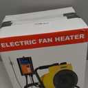 Noarixa Greenhouse Heater with Digital Thermostat Controller, 1500W Green House Heater for PlantsElectric Grow Tent Heaters, Fast Heating with Overheat Protection, Space Heater for Flower Room,Yellow