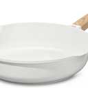 ESLITE LIFE Nonstick Frying Pan Skillet, Healthy Granite Coating Egg Omelette Pan Stone Cookware Chef's Pan, PFOA Free(Cream, 8 Inch)