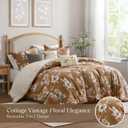 Madison Park Reversible Vintage Floral Comforter Set, 7PC King Bedding Set