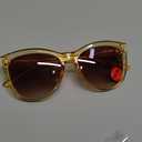 EASY READ Bifocal Reading Sunglasses for WomenFashion Sun Readers UV400 Protection(Magnification 2.50,Yellow)