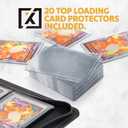 X PRO Top Load Card Binder - Compatible with Top-loading Card Cases - Fits 252 | 20 Premium Loaders Included | 9-Pocket Ringless Double-Sided Pages | Premium Storage for TCG & Sports Cards