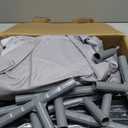 Baby Playpen with Mat, 50x50 Inch Play Pen, Playpen for Babies and Toddlers, Baby Playard for Indoor & Outdoor Active Center Game Fence, with Skin-Friendly Fabric and Soft Breathable Mesh (Grey)