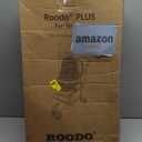 ROODO 3 Wheel Dog Pet Cat Stroller Best Lightweight Foldable Compact Portable Jogger All Terrain Travel Pet Gear Puppy Kitty Stroller for up to 30lbs Medium Small Dogs and Cats(Light Khaki)