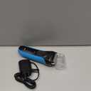 Braun Electric Series 3 Razor with Precision Trimmer, Rechargeable, Wet & Dry Foil Shaver for Men, Blue/Black, 4 Piece