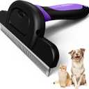 MIU COLOR Long Hair Pet Grooming Brush, Deshedding Tool for Medium and Large Dogs & Cats, Effectively Reduces Shedding by up to 95% for Pet Hair, Purple