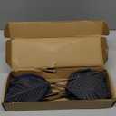 Pretty Jolly 11-inch Large Christmas Glitter Poinsettia Flowers Artificial Gold Flowers Artificial for Decoration Xmas Flowers Christmas Tree Decoration New Year Ornaments, Navy, 6pcs